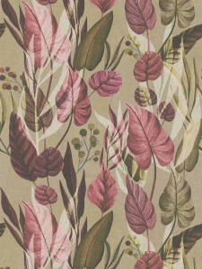 Tapeta na zeď ANNA and ANDREA, jungle fialová