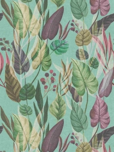 Tapeta na zeď ANNA and ANDREA, jungle modrá