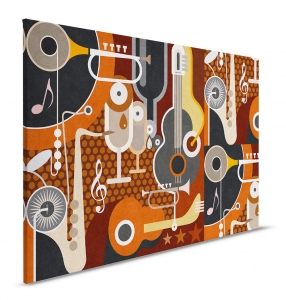 Obraz na plátně Walls by Patel 2 – Hudební abstrakce v geometrickém stylu