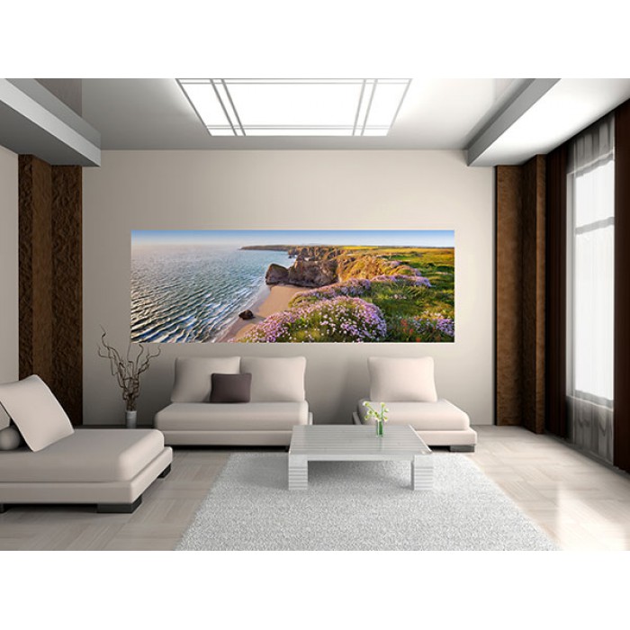 Fototapeta na zeď NORDIC COAST, rozkvetlé mořské pobřeží