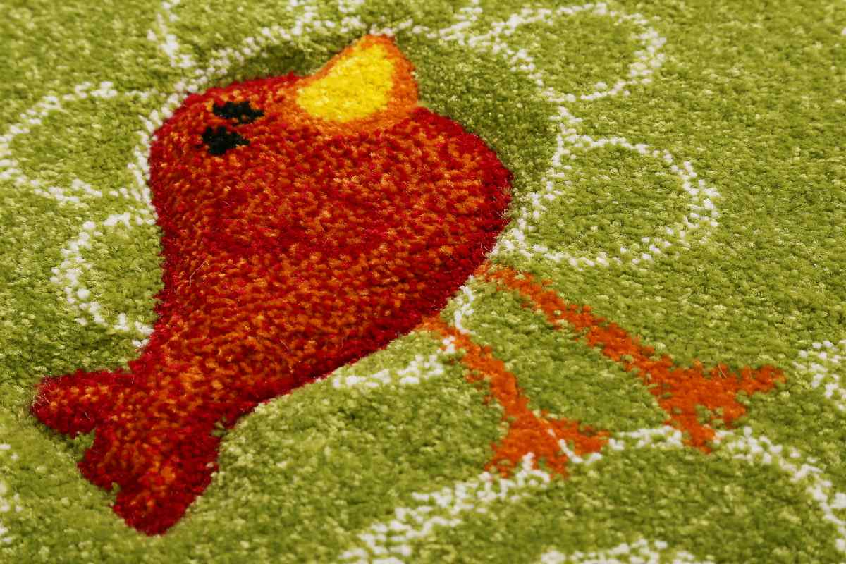 Dětský koberec Sigikids, zelený, SK-22425-40, krokodýl, ptáček