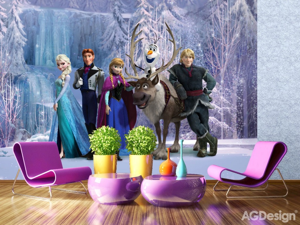 Dětská vlies fototapeta Frozen family