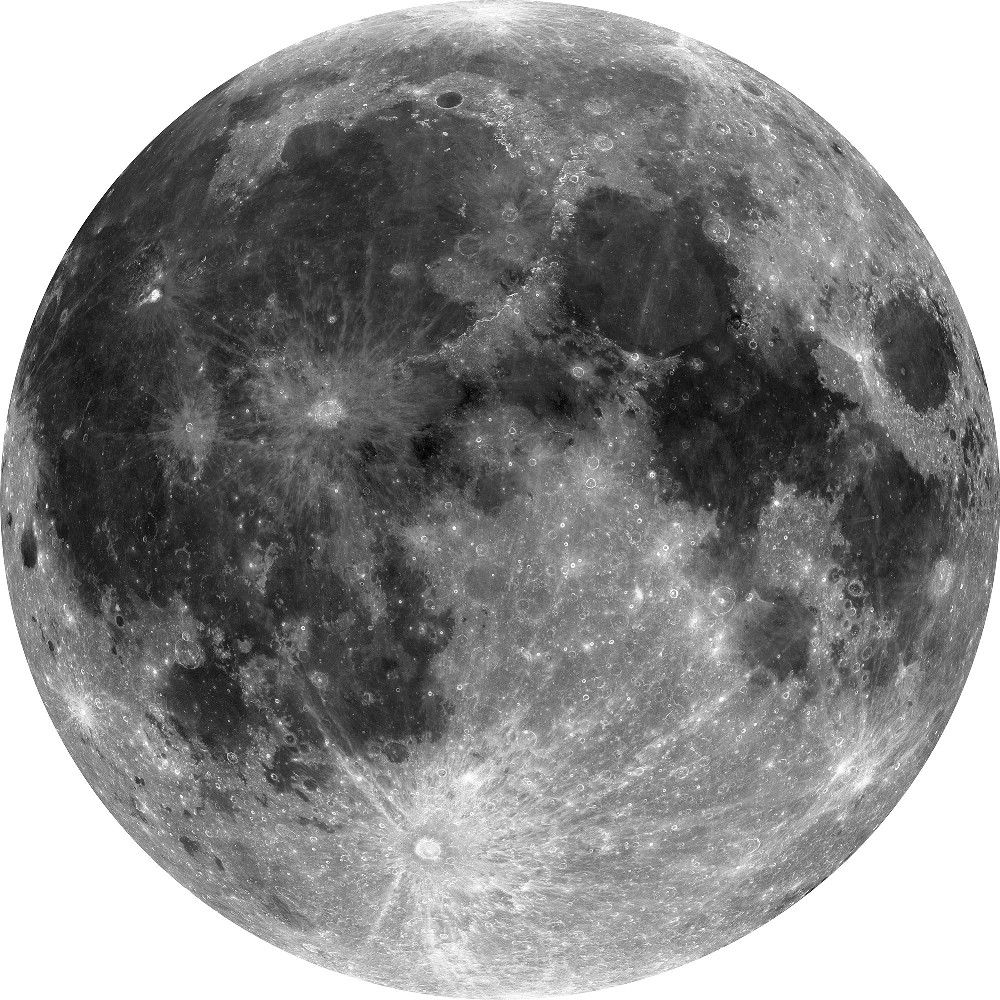 Samolepící fototapeta kruh - Planeta Měsíc
