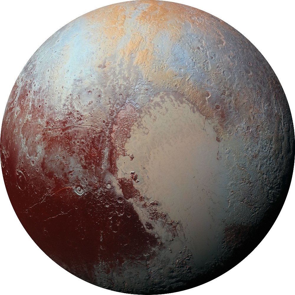 Samolepící fototapeta kruh - Planeta Pluto