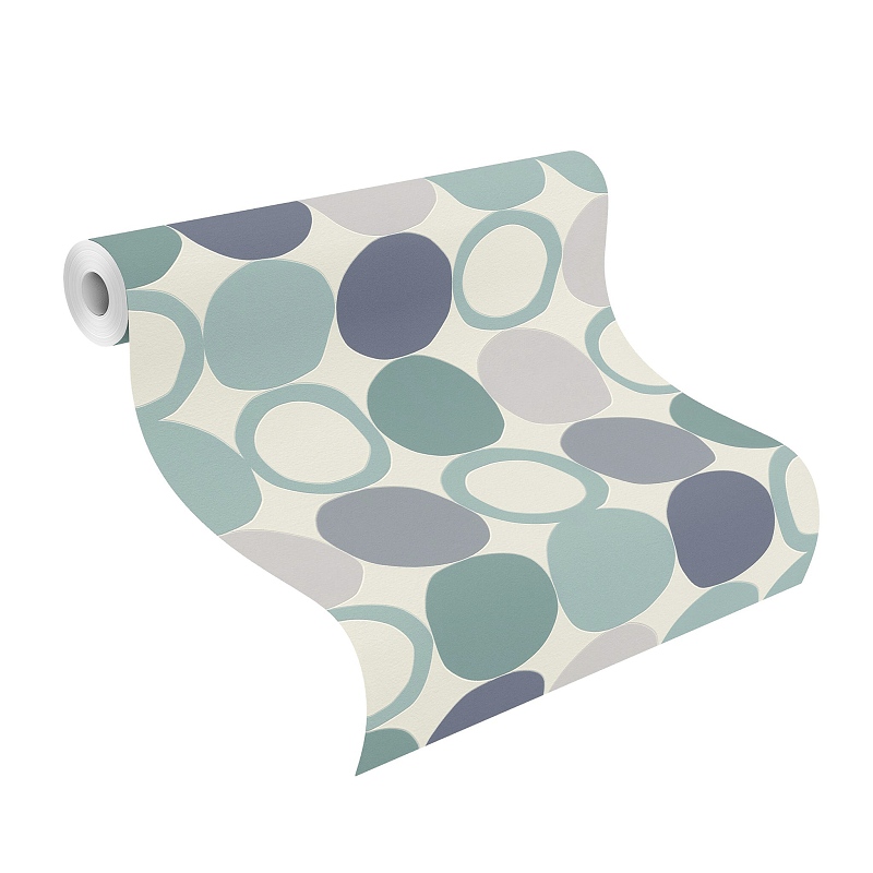 Moderní reto tapeta Rasch, 805130, Hotspot, puntíky modrá