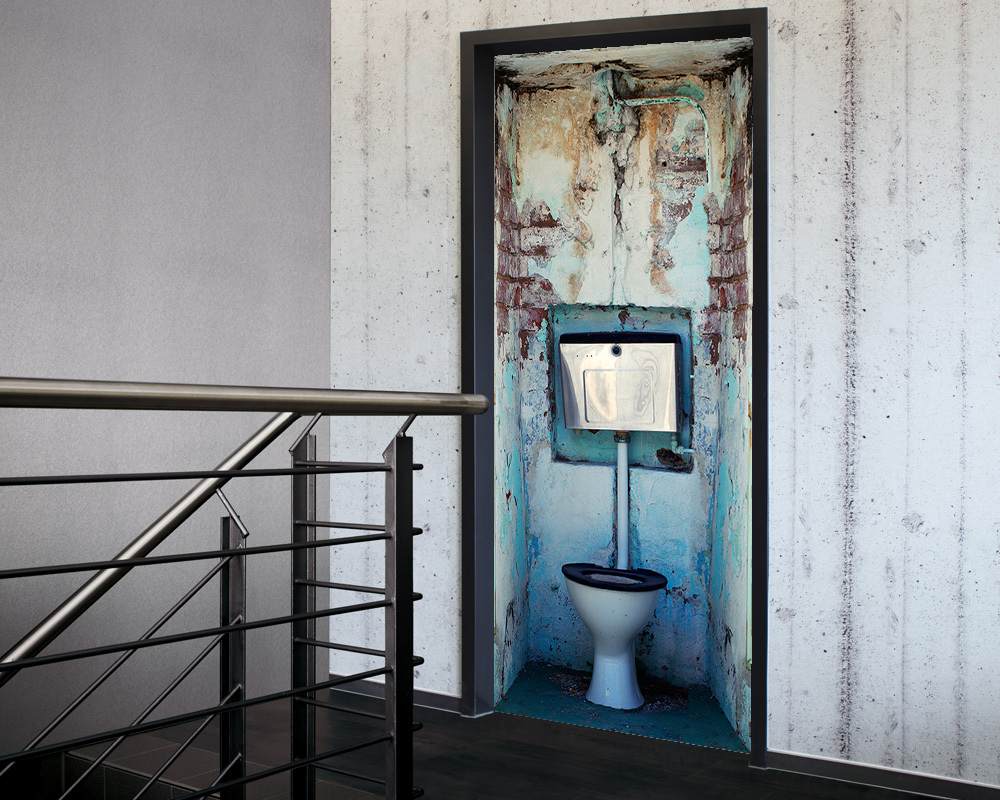 Fólie na renovaci dveří Záchod