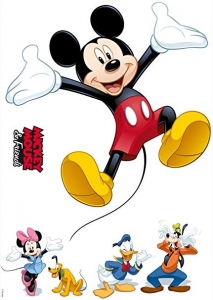 Dětská samolepcí dekorace Disney Mickey and friends