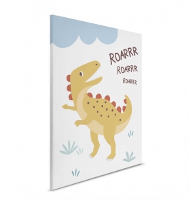Dětský obraz na plátně Lilly & Luis – Dinosaurus ROARRR 30 x 40 cm