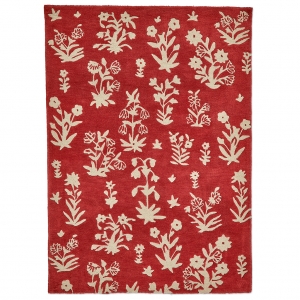 Vlněný koberec SANDERSON Woodland Glade damson red