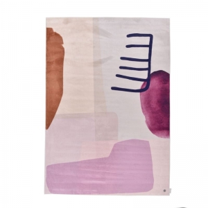 Moderní koberec TOM TAILOR SHAPES TWO berry