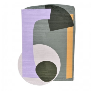 Moderní koberec TOM TAILOR SHAPES EIGHT zelený