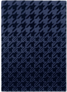 Vlněný koberec Ted Baker HOUNDSTOOTH dark blue