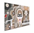 Obraz na plátně Walls by Patel 2 – Moderní hudební figuralní umění