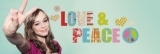 Samolepící dekorace na zeď Láska a mír