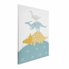 Dětský obraz na plátně Lilly & Luis – Dinosauři 30 x 40 cm