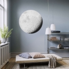 Samolepící fototapeta kruh - Planeta Luna