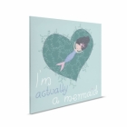 Dětský obraz na plátně Lilly & Luis – mořská víla se srdcem