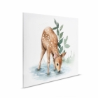 Dětský obraz na plátně Lilly and Luis Srnka u vody