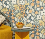 Tapeta na zeď LA TERRASSE, Erismann, flower modrá