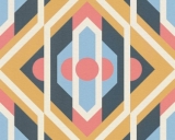 Tapeta na zeď RETRO CHIC, koso modrá
