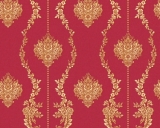 Zámecká tapeta Chateau zlatá červená barokní vzor malý