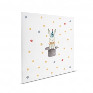 Dětský obraz na plátně Lilly and Luis Králík v kobouku