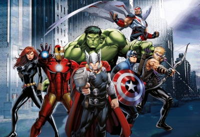 Dětská fototapeta Marvel Avengers hrdinové vlies