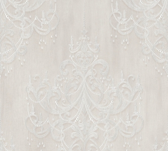 Tapeta Mata Hari, barokní vzor krémová