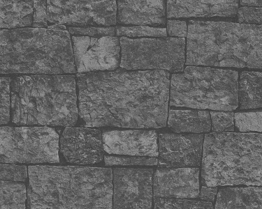 Tapeta Best of Kámen a dřevo - Kameny, zeď černá