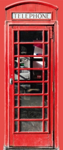 Fólie na renovaci dveří Telefonní budka Londýn